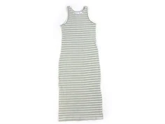Name It oil green/bright white stribet maxi tank kjole